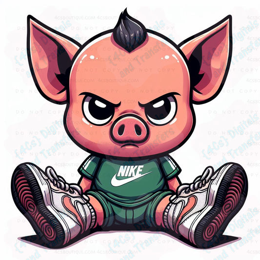 Angry Baby Pig DIGITAL DOWNLOAD