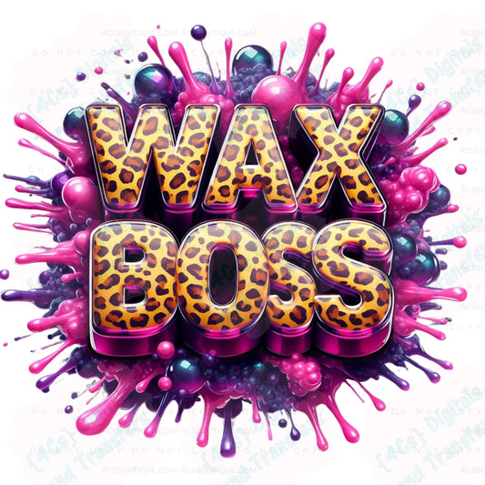 Pink & Purple Cheetah Wax Boss DIGITAL DOWNLOAD