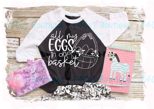 All My Eggs In One Basket Kids Shirt
