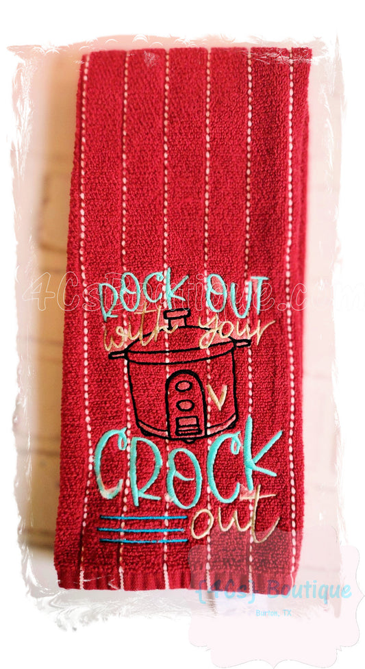 Rock Out With Your Crock Out Hand Towel | Kitchen Collection | 4Cs Boutique