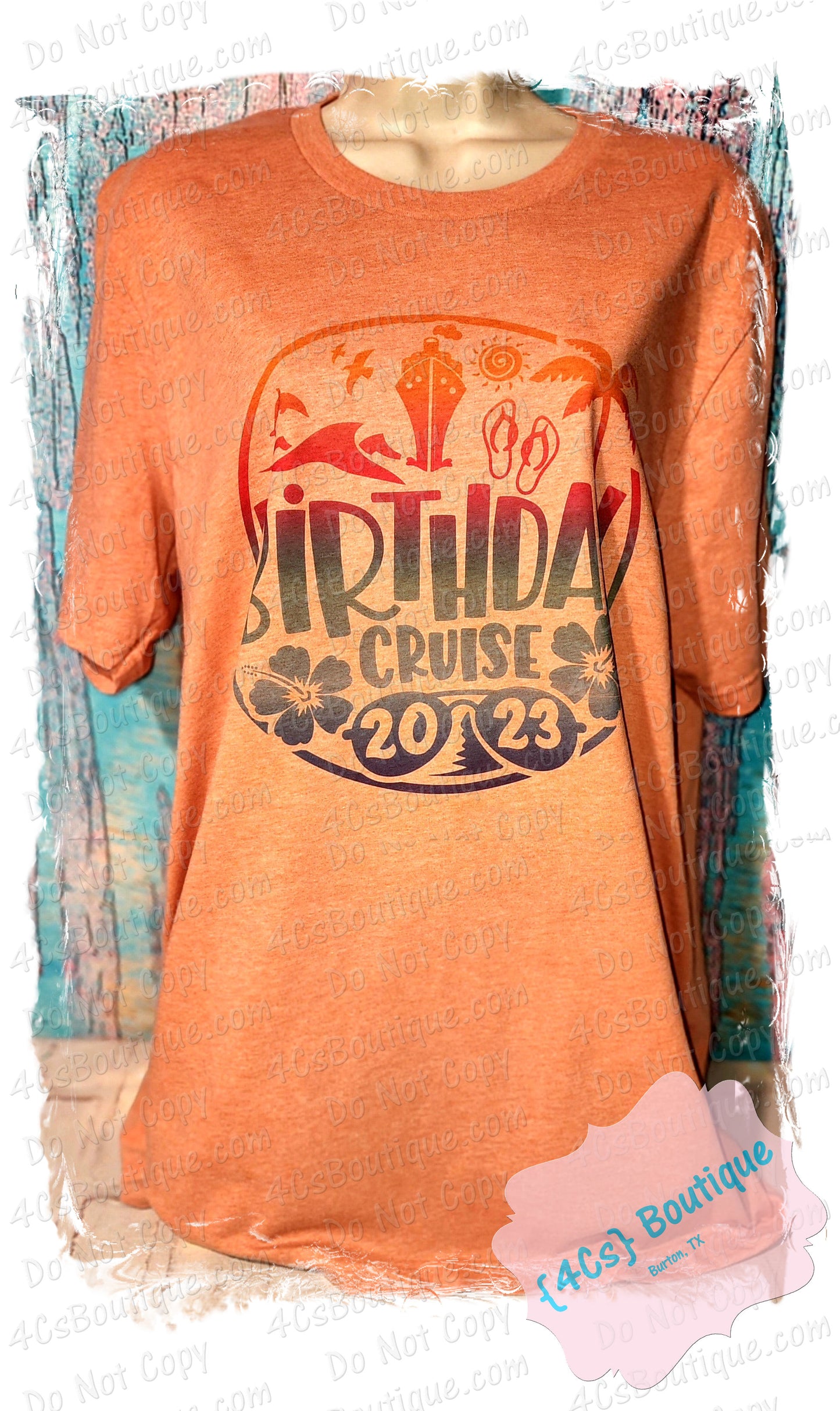 Birthday Cruise 2023 Sublimation Shirt