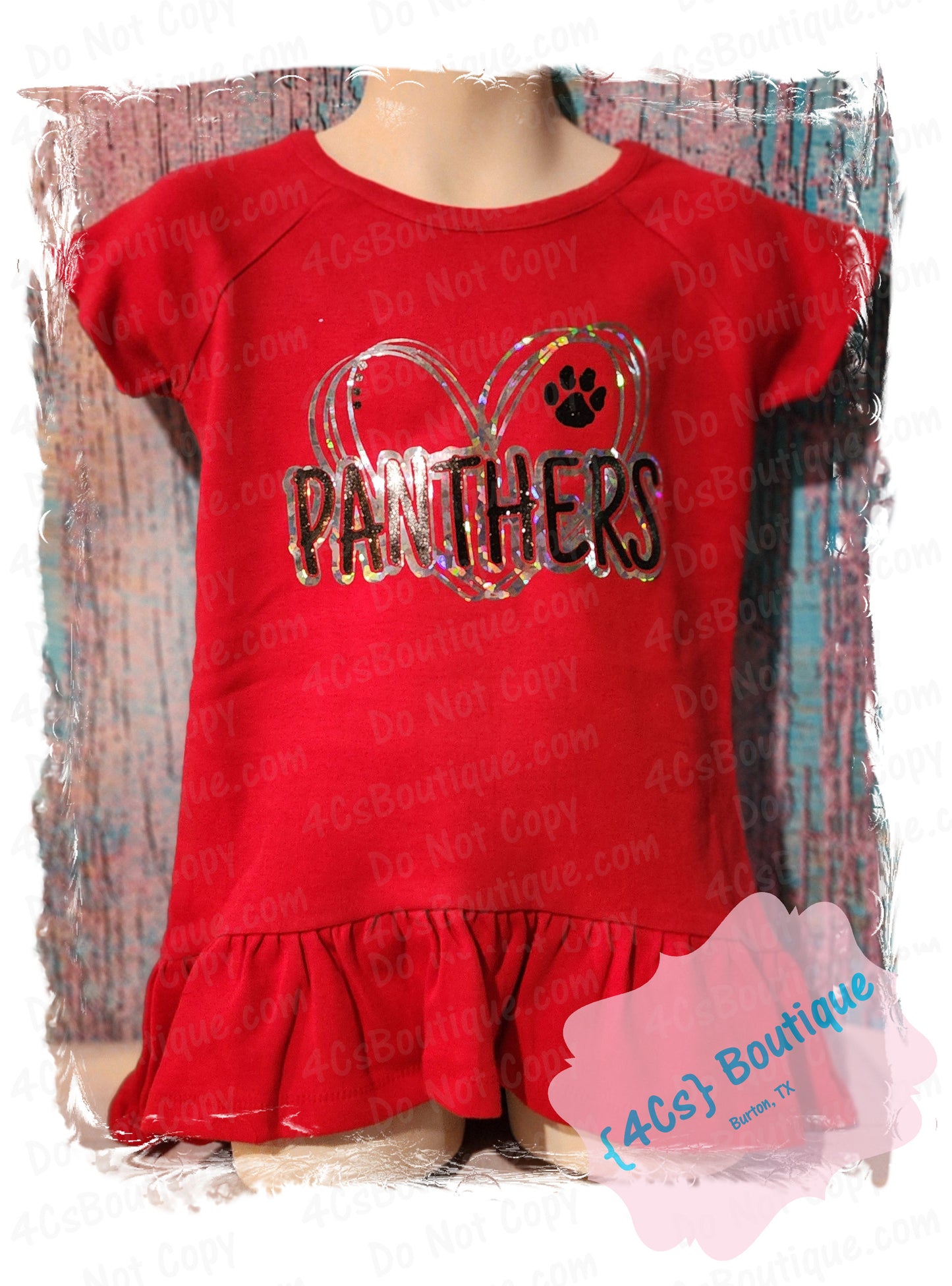 Panthers Heart Kids Shirt