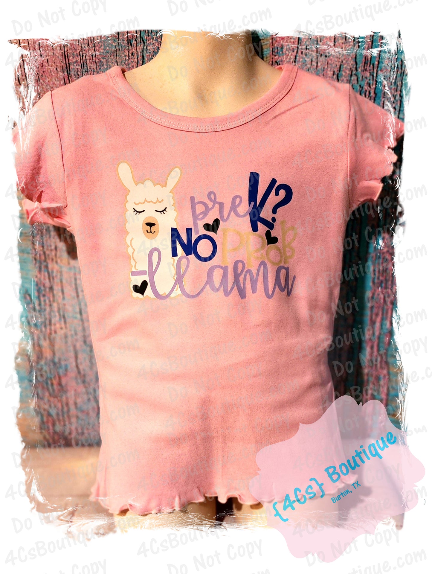 PreK? No Prob Llama Kids Shirt