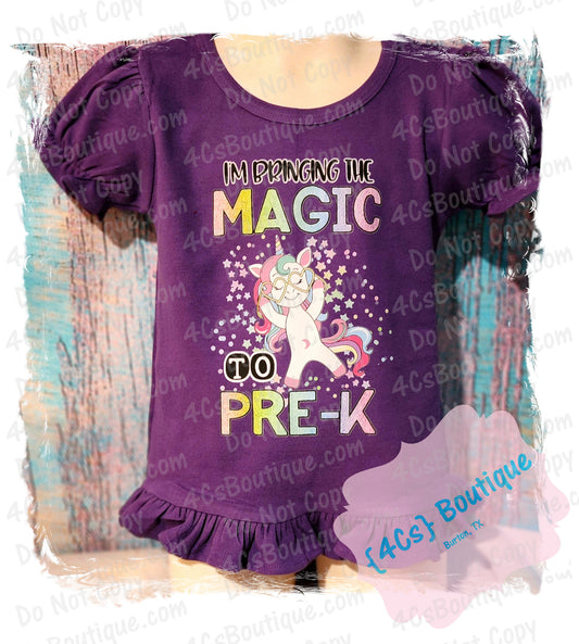 I'm Bringing The Magic To Pre-K Kids Shirt