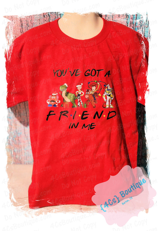 You've Got A Friend In Me (Christmas) Red Youth Size XS