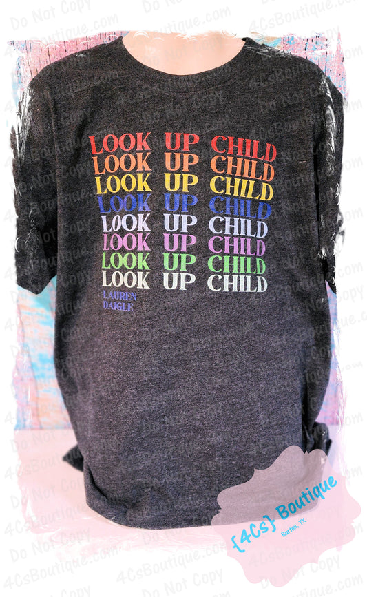 Look Up Child Kids Shirt