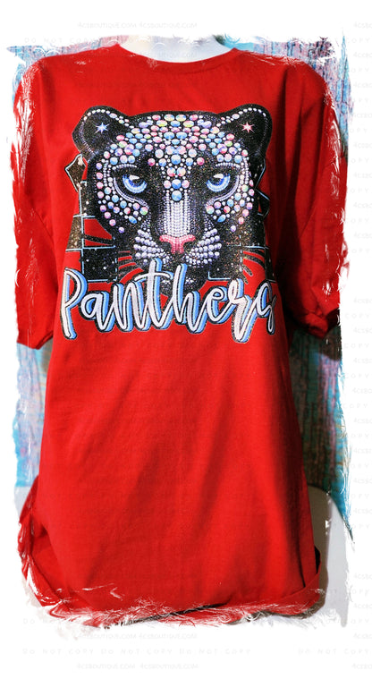 Panthers Faux Rhinestones