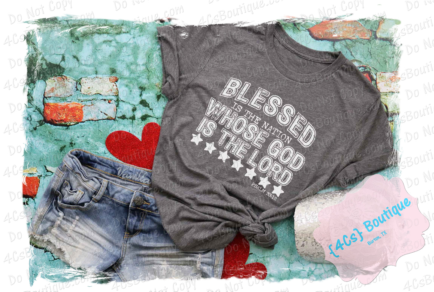 Blessed Is The Nation Whose God Is Lord Shirt