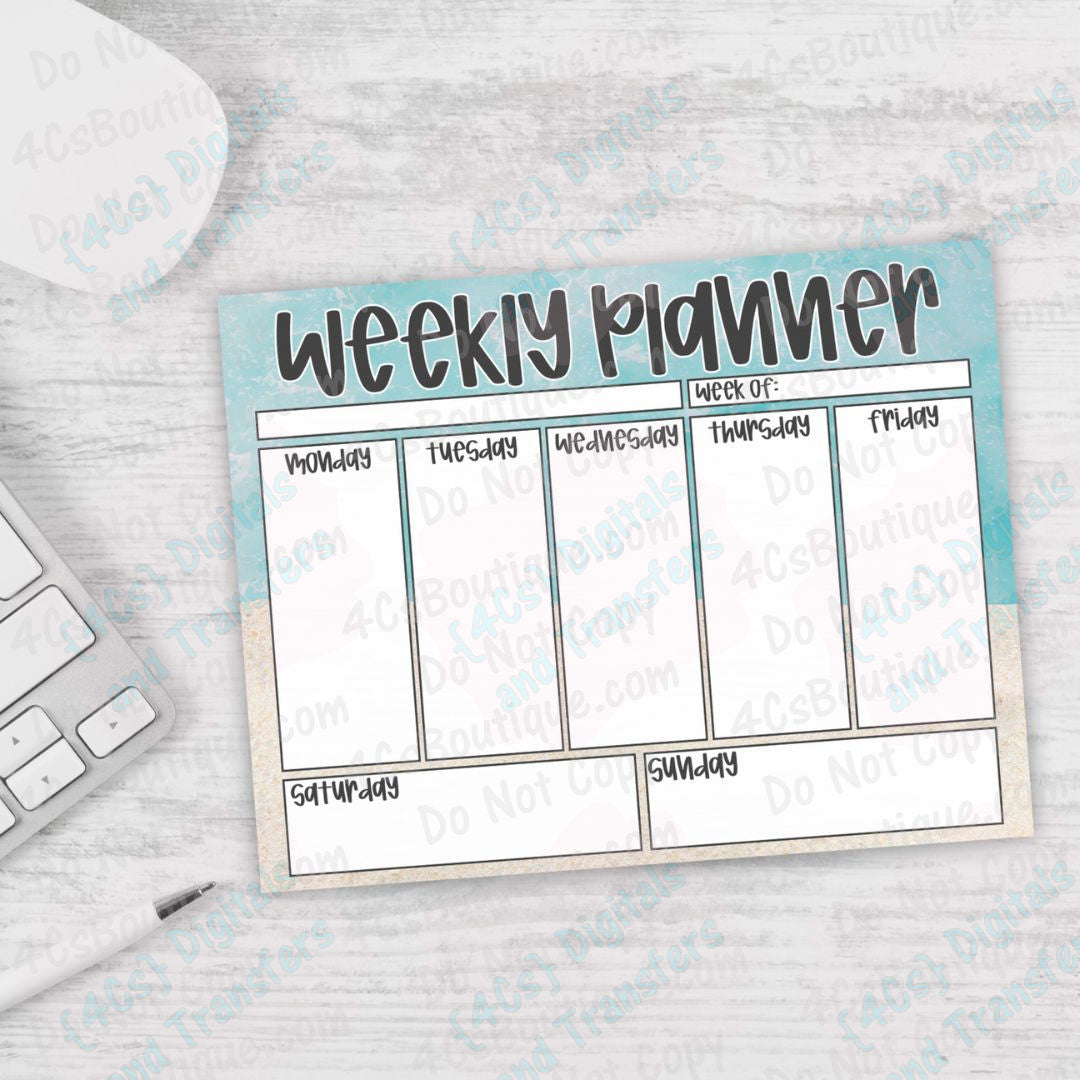 Weekly Digital Planner Pages