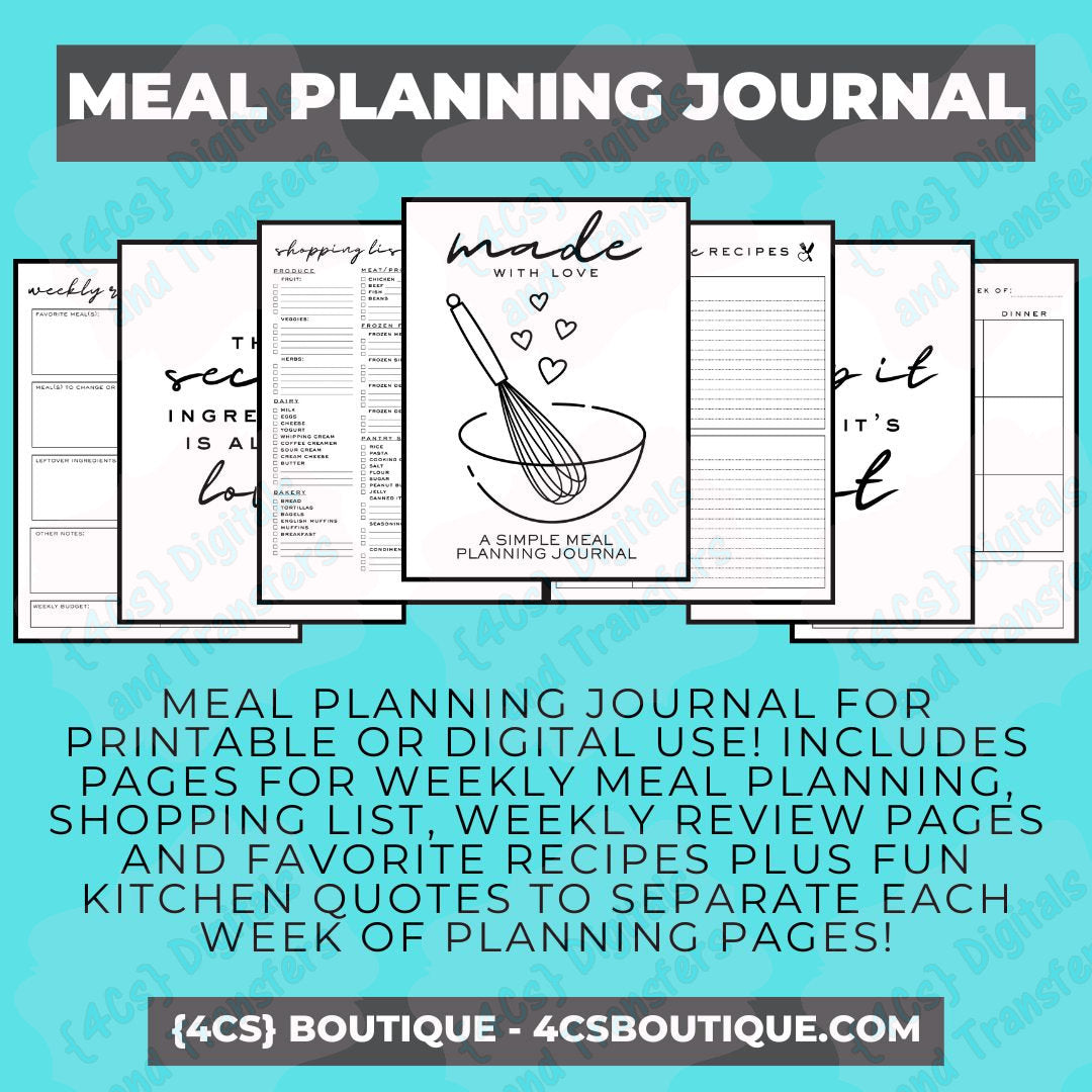 Digital Meal Planning Journal