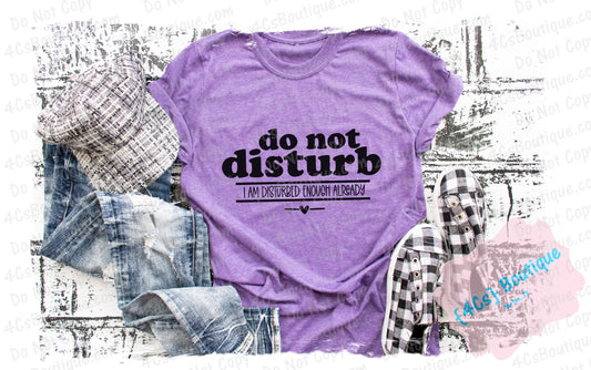 Do Not Disturbe (I Am Disturbed Enough)