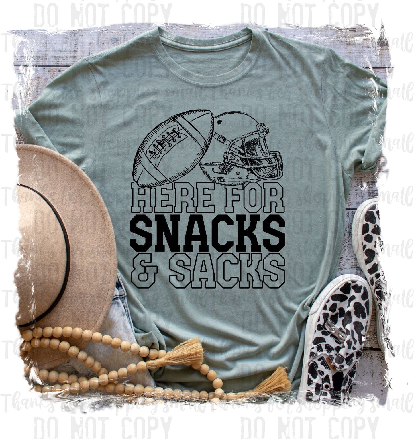 Here For The Snacks & Sacks