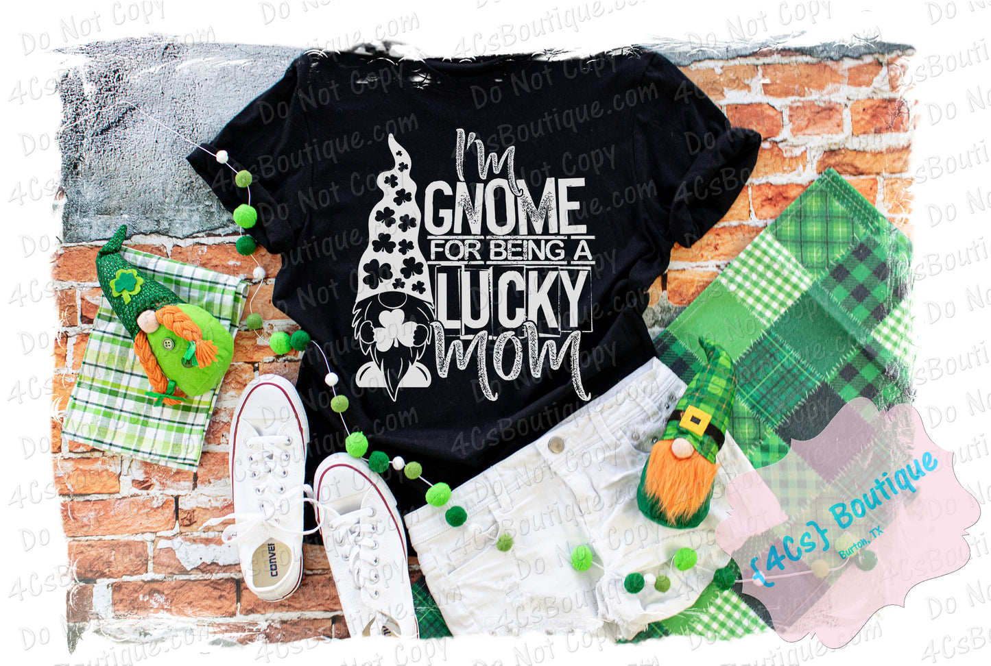 I'm Gnome For Being A Lucky Mom Shirt