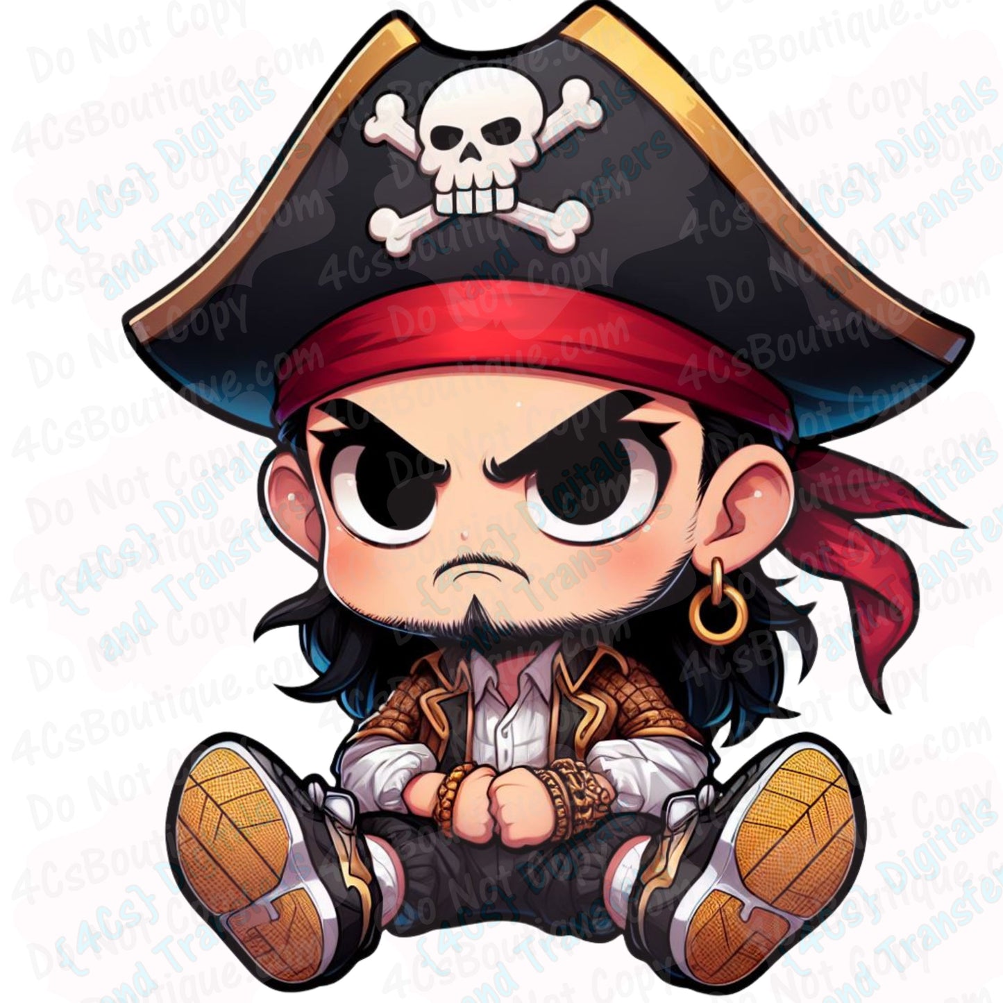 Angry Baby Pirate DIGITAL DOWNLOAD