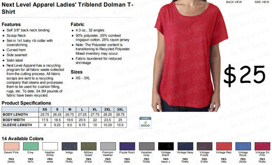 Ladies Dolman T-Shirt