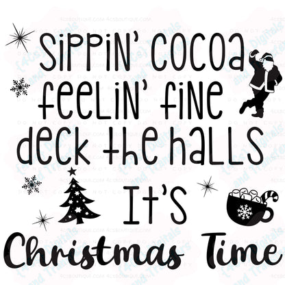 Sippin' Cocoa Feelin' Fine DIGITAL DOWNLOAD