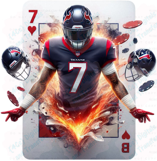 Football Player Texans #7 DIGITAL DOWNLOAD