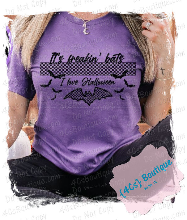 It's Freakin' Bats - I Love Halloween Shirt