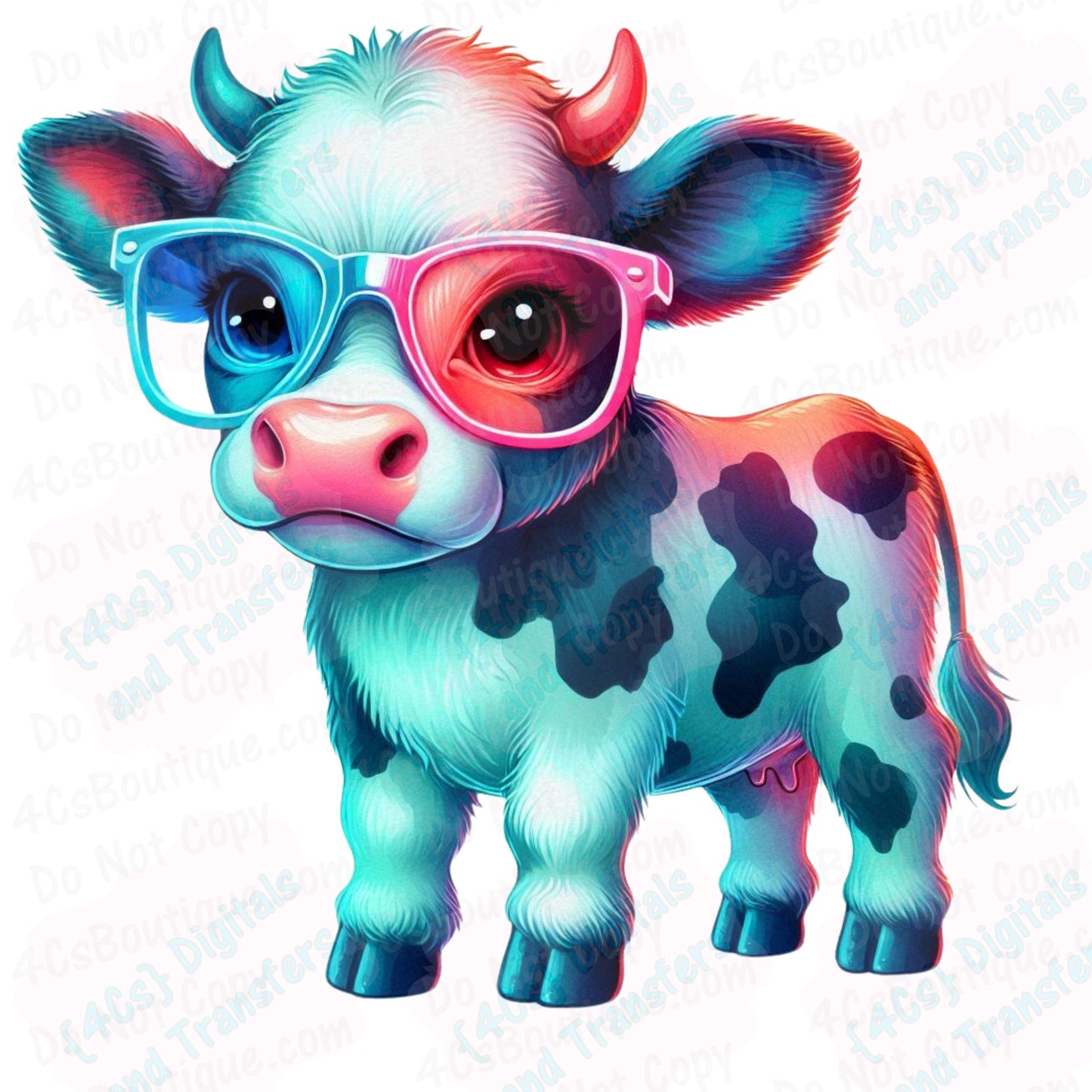 Neon Cow #3 DIGITAL DOWNLOAD