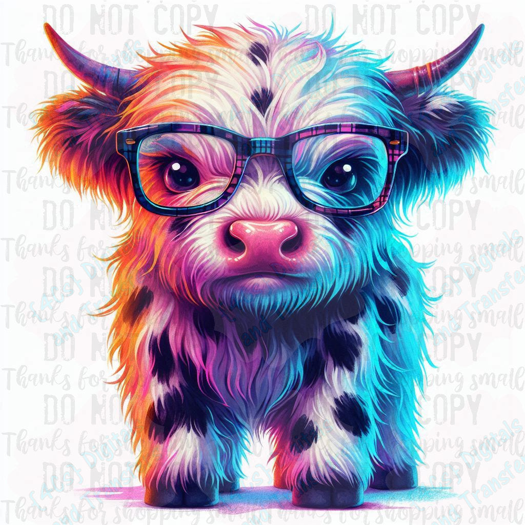 Neon Cow #2 DIGITAL DOWNLOAD