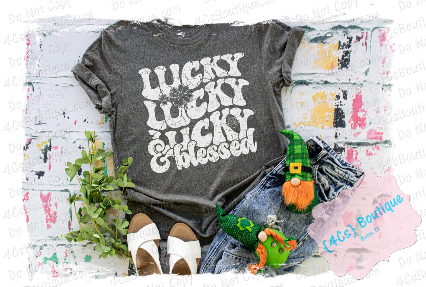 Lucky Lucky Lucky & Blessed Shirt