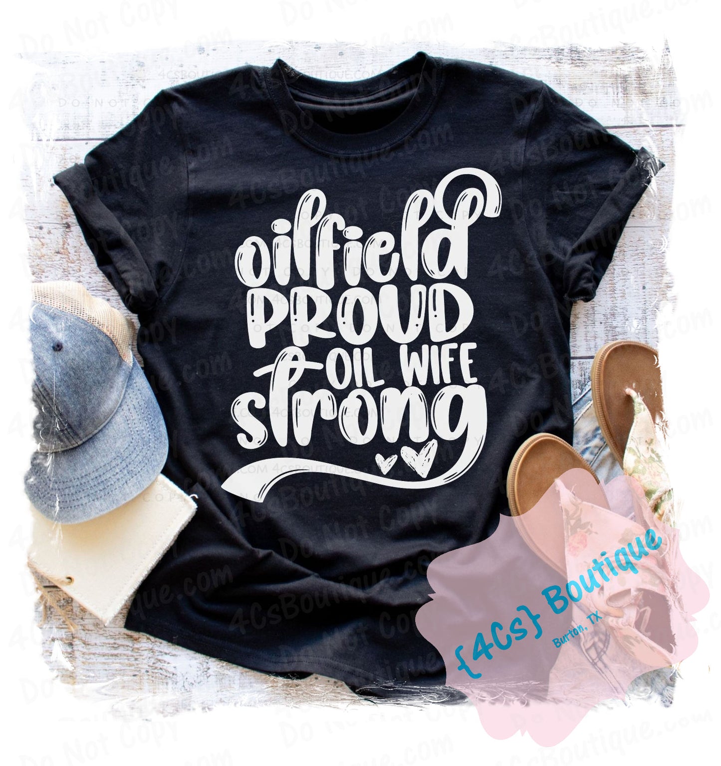 Oilfield Proud Oil Wife Strong