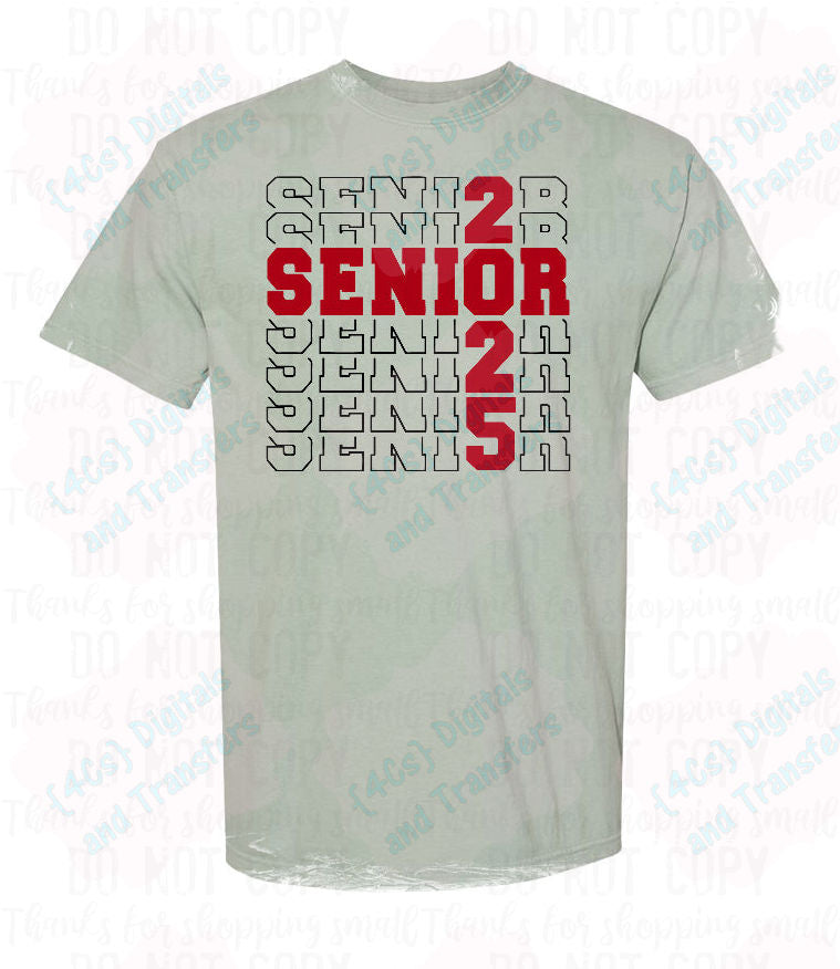 Senior 2025 Stacked DIGITAL DOWNLOAD