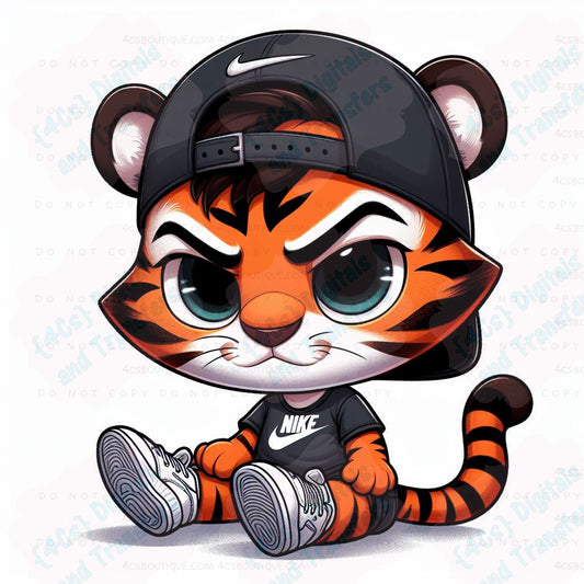 Angry Baby Tiger DIGITAL DOWNLOAD