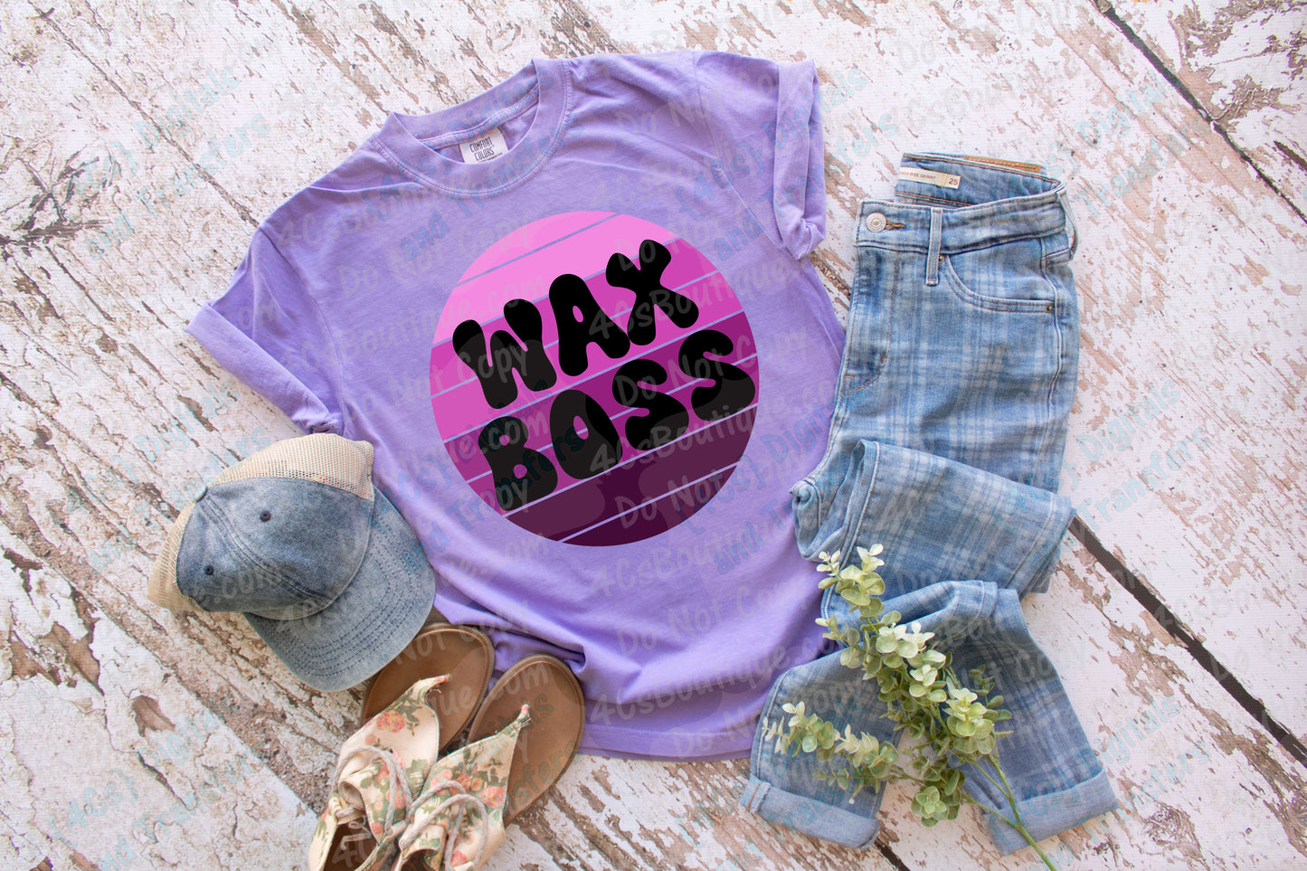 Wax Boss Retro Circle DIGITAL DOWNLOAD