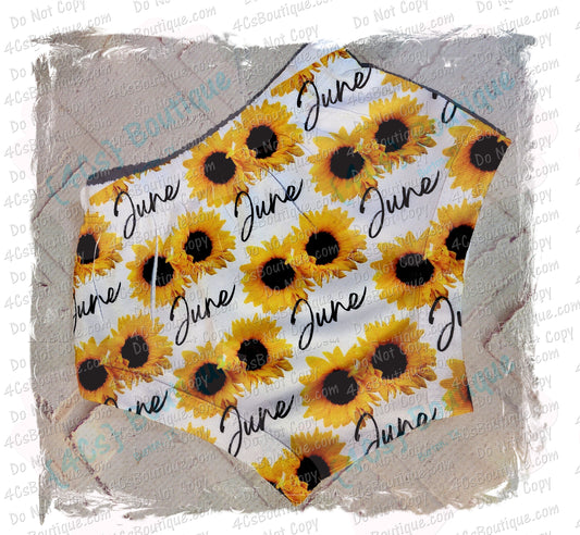 Personalized Sunflower Diaper Cover