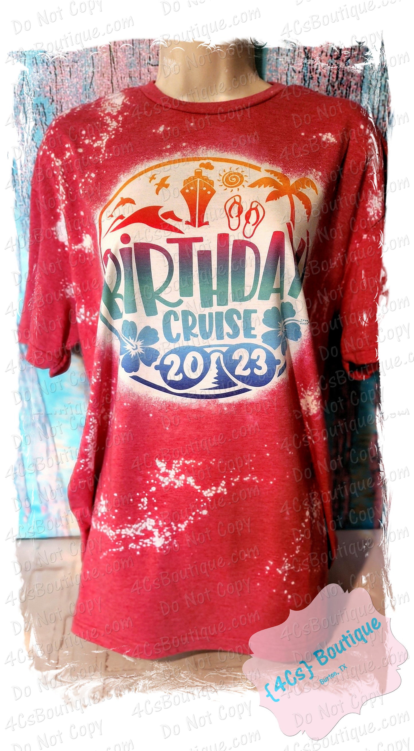 Birthday Cruise 2023 Sublimation Shirt