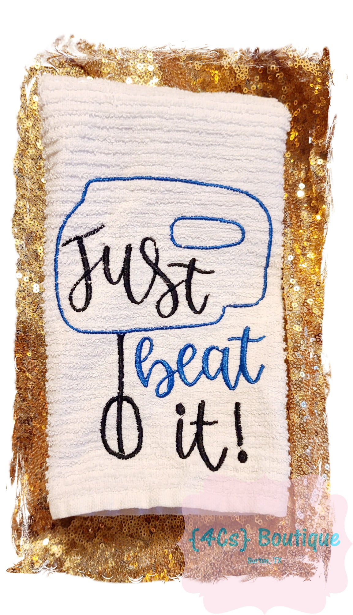 Just Beat It Dish Towel | Kitchen Collection | 4Cs Boutique