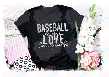 Baseball Is My Love Language Shirt