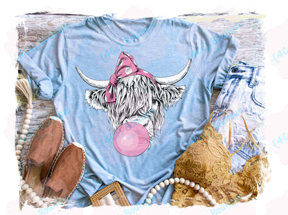 Bubble Gum Cow Shirt