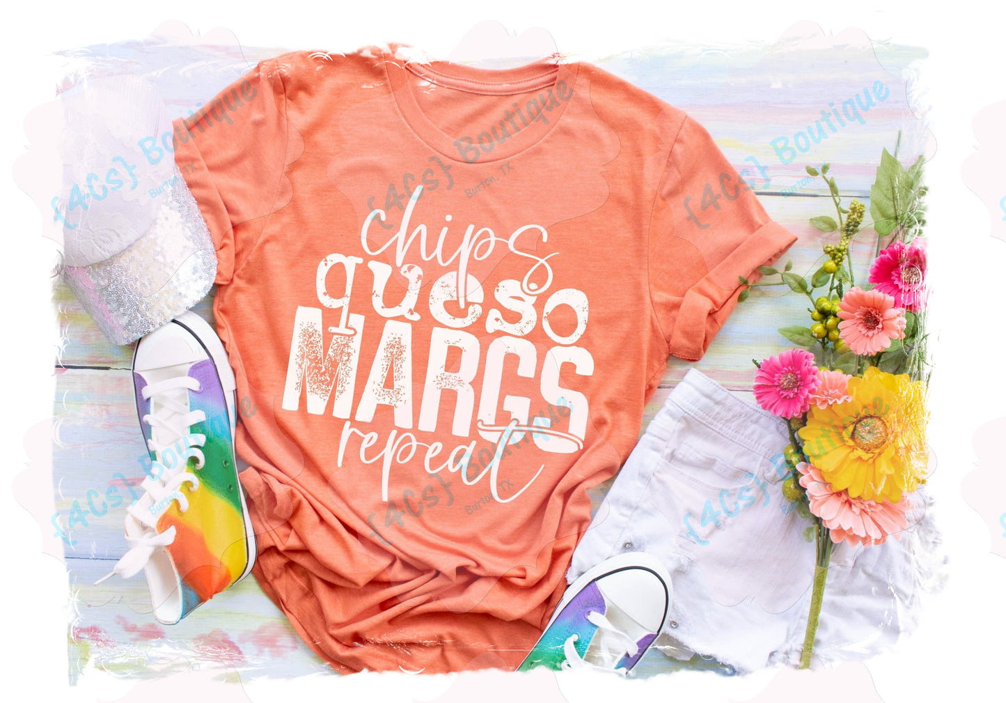 Chips Queso Margs Repeat Shirt
