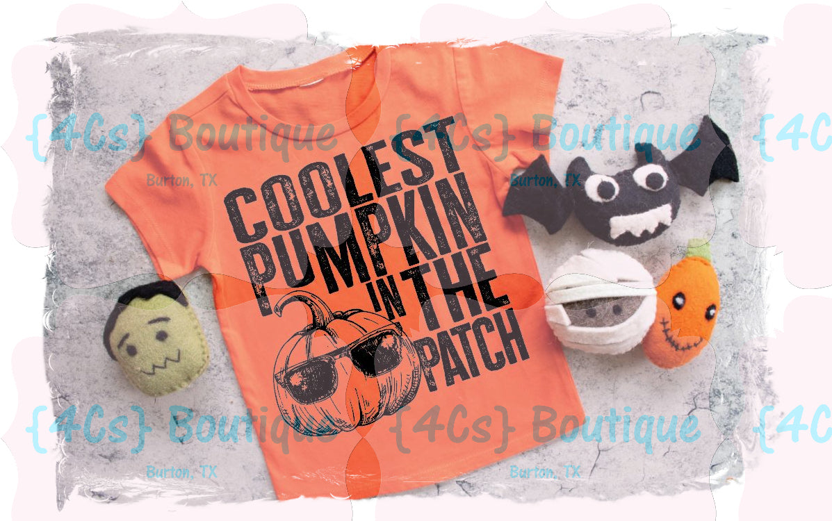 Coolest Pumpkin In The Patch Kids Shirt