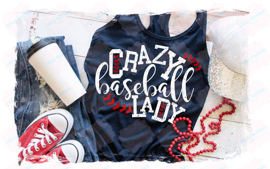 Crazy Baseball Lady Shirt