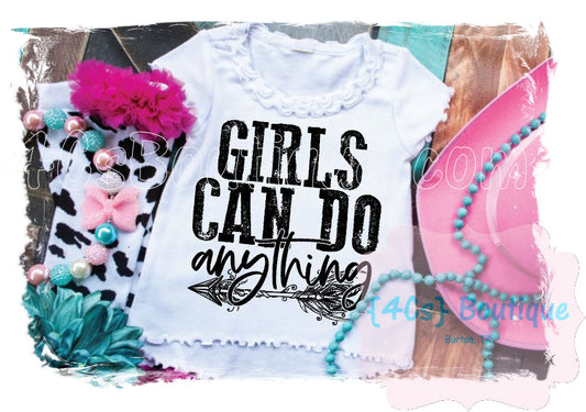 Girls Can Do Anything Kids Shirt