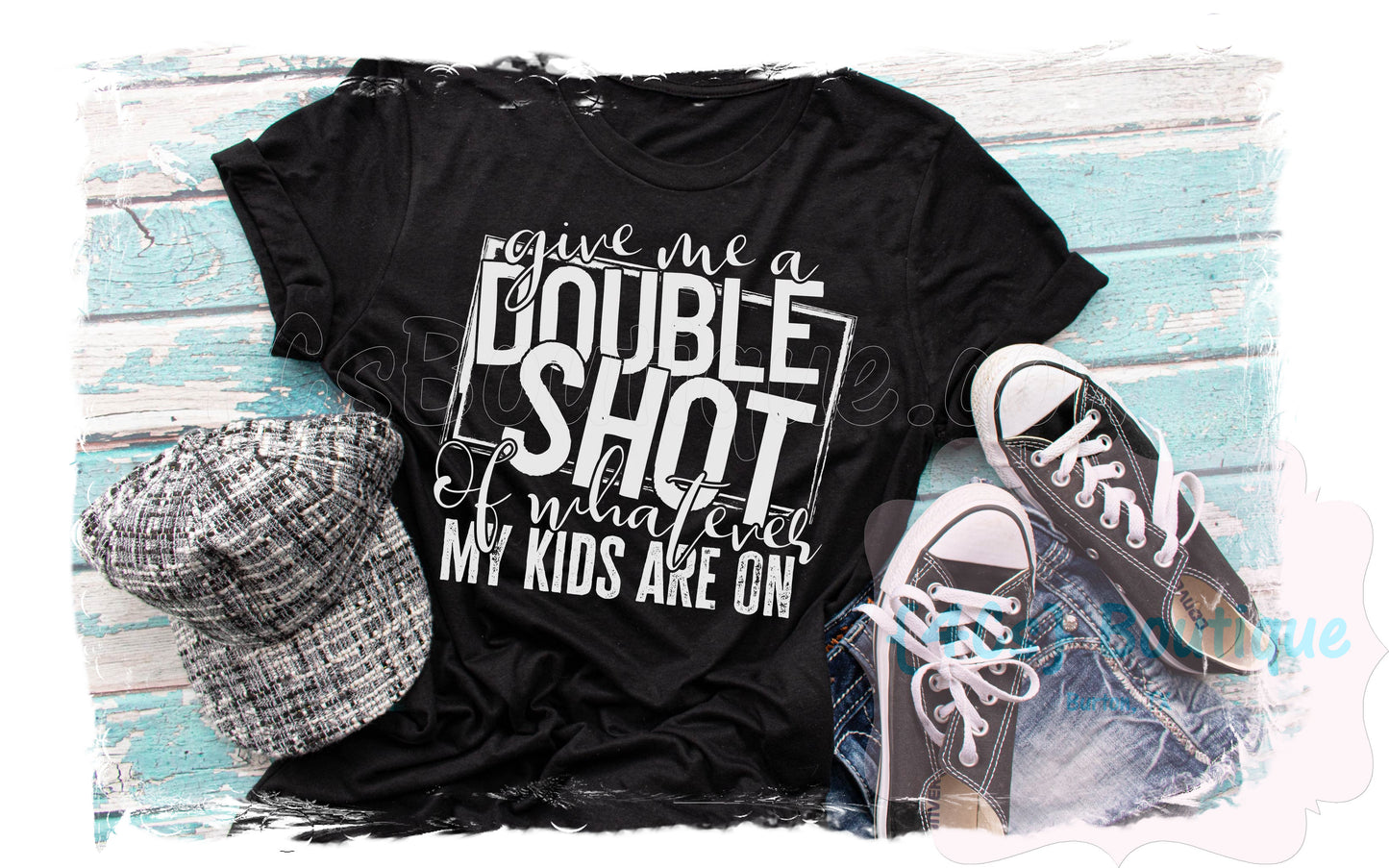 Give Me A Double Shot of Whatever My Kids Are On Shirt