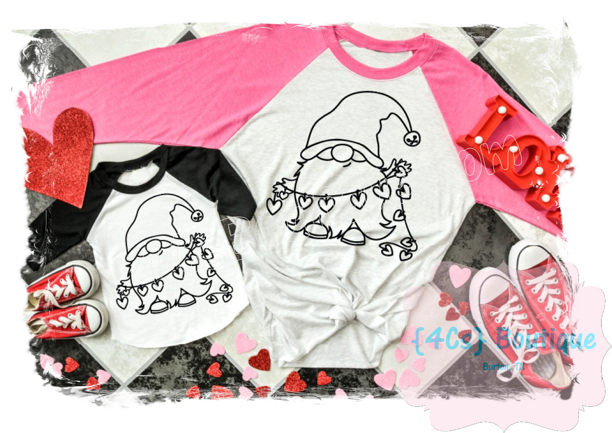 Gnome Coloring Kids Shirt