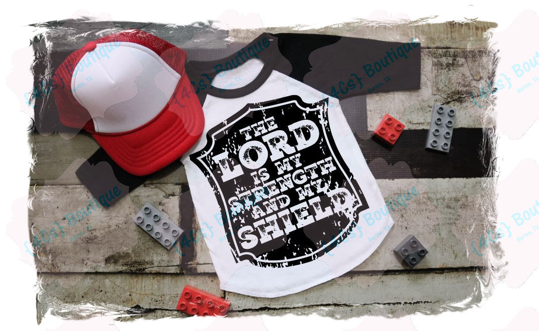 The Lord Is My Strength And My Shield Kids Shirt