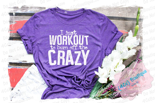 I Just Workout To Burn Off The Crazy Shirt