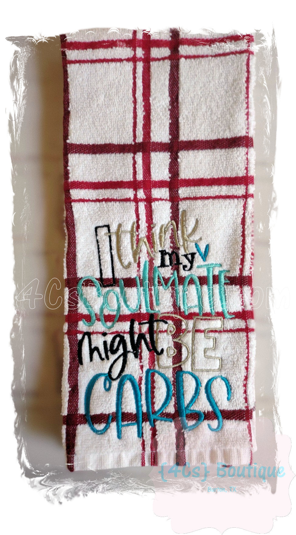 I Think My Soulmate Might Be Carbs Hand Towel