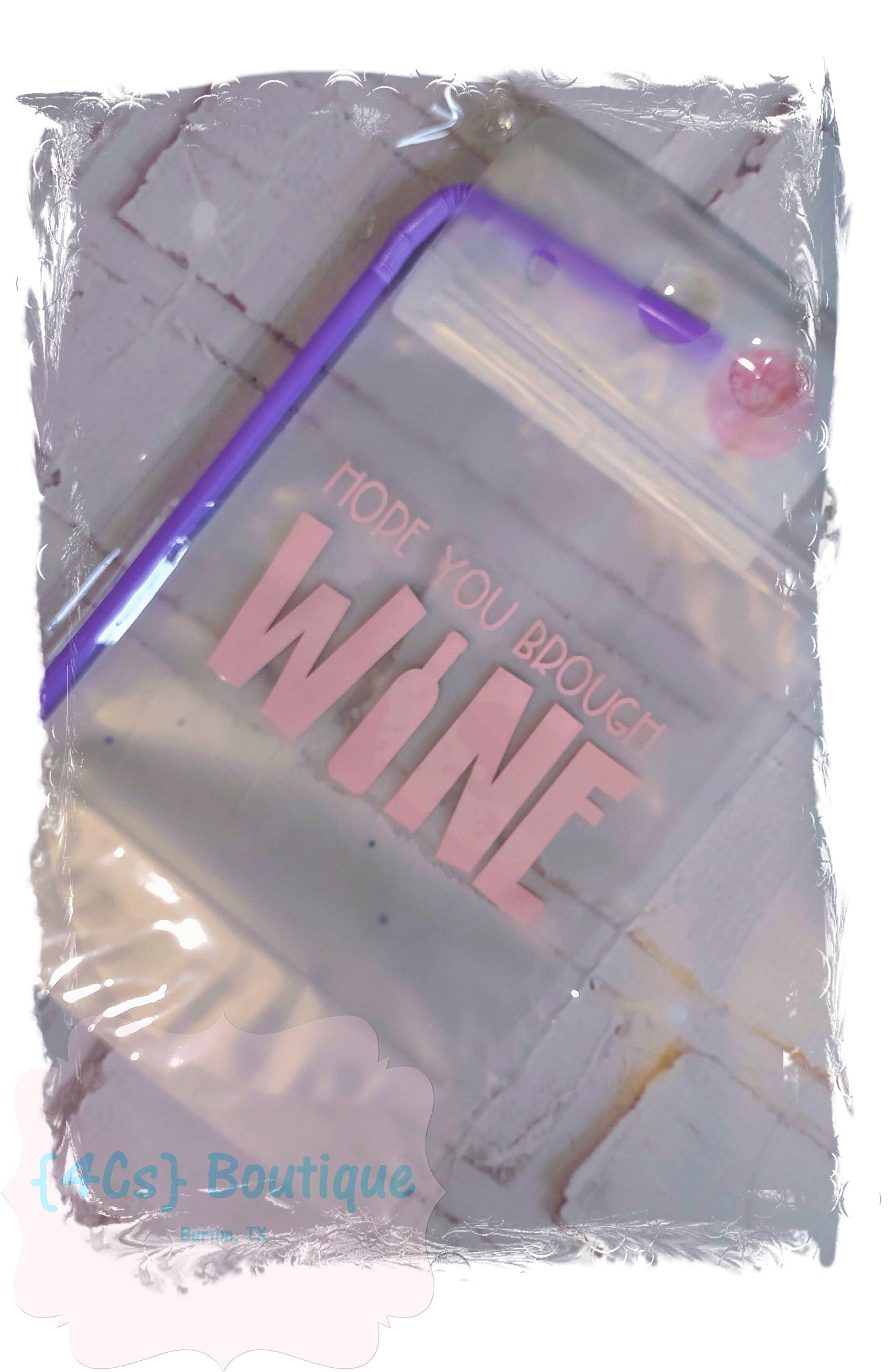 Hope Your Brought Wine Drink Pouch | 4Cs Boutique