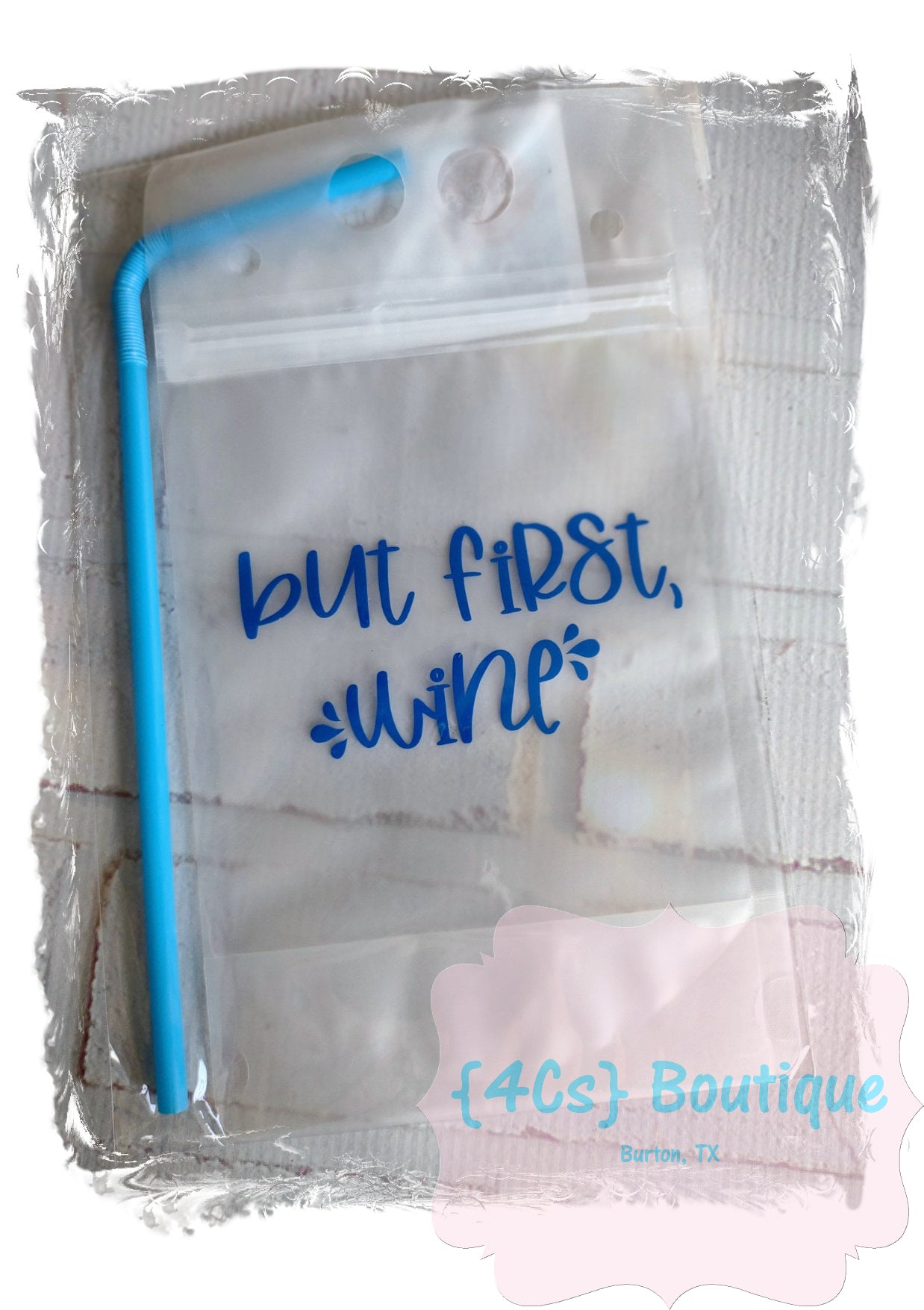 But First Wine (Blue) Adult Drink Pouch