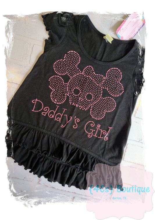 Daddy's Girl Punk Skull SZ 4 Shirt