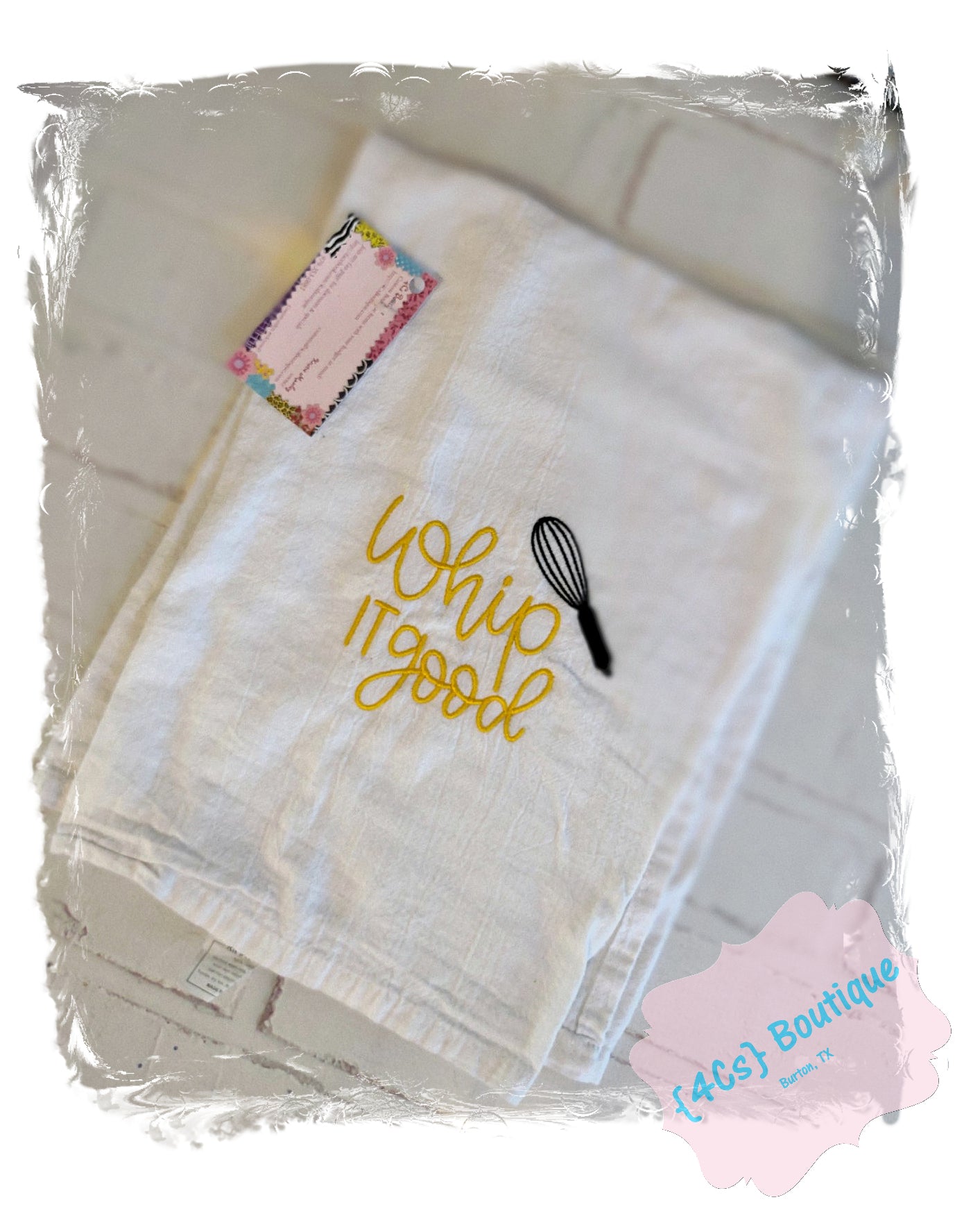Whip It Good Flour Sack Towel | Kitchen Collection | 4Cs Boutique