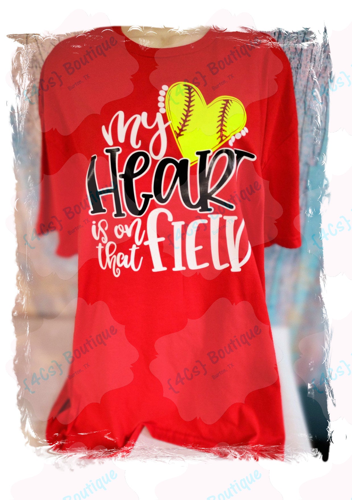 My Heart Is On The Field (Softball) Shirt