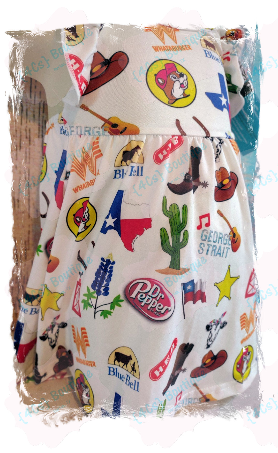 Texas Love Ruffle Halter Dress | Boutique Clothing | 4Cs Boutique