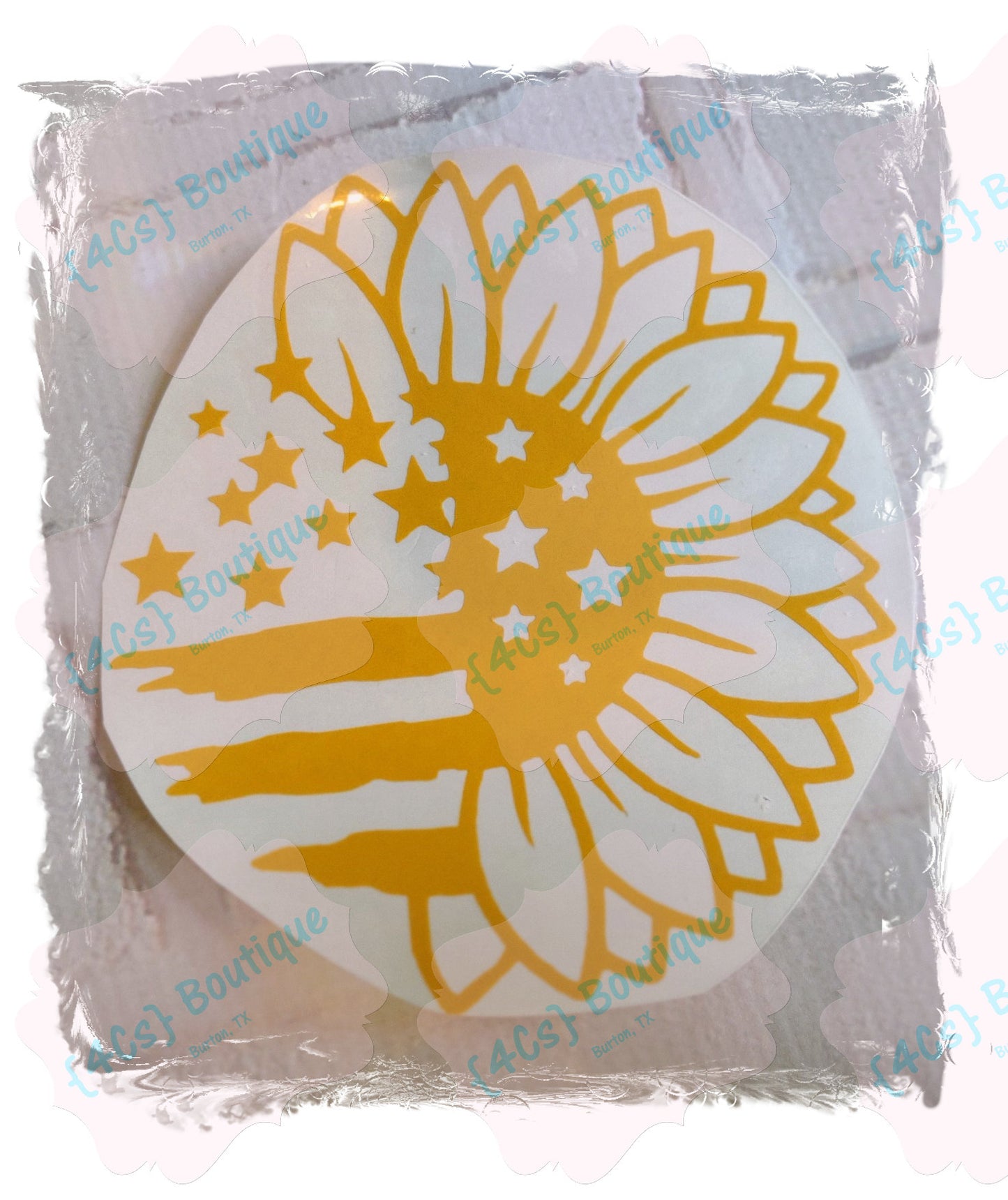 Sunflower Flag Decal
